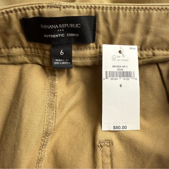 BANANA REPUBLIC FACTORY Authentic Chino Barrel Pant 6 - Picture 5 of 7